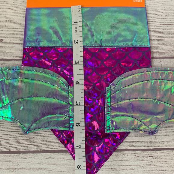 Hyde and Eeek! Purple and Irridescent Dragon Wing Dog Costume Collar Bandana - Picture 9 of 13